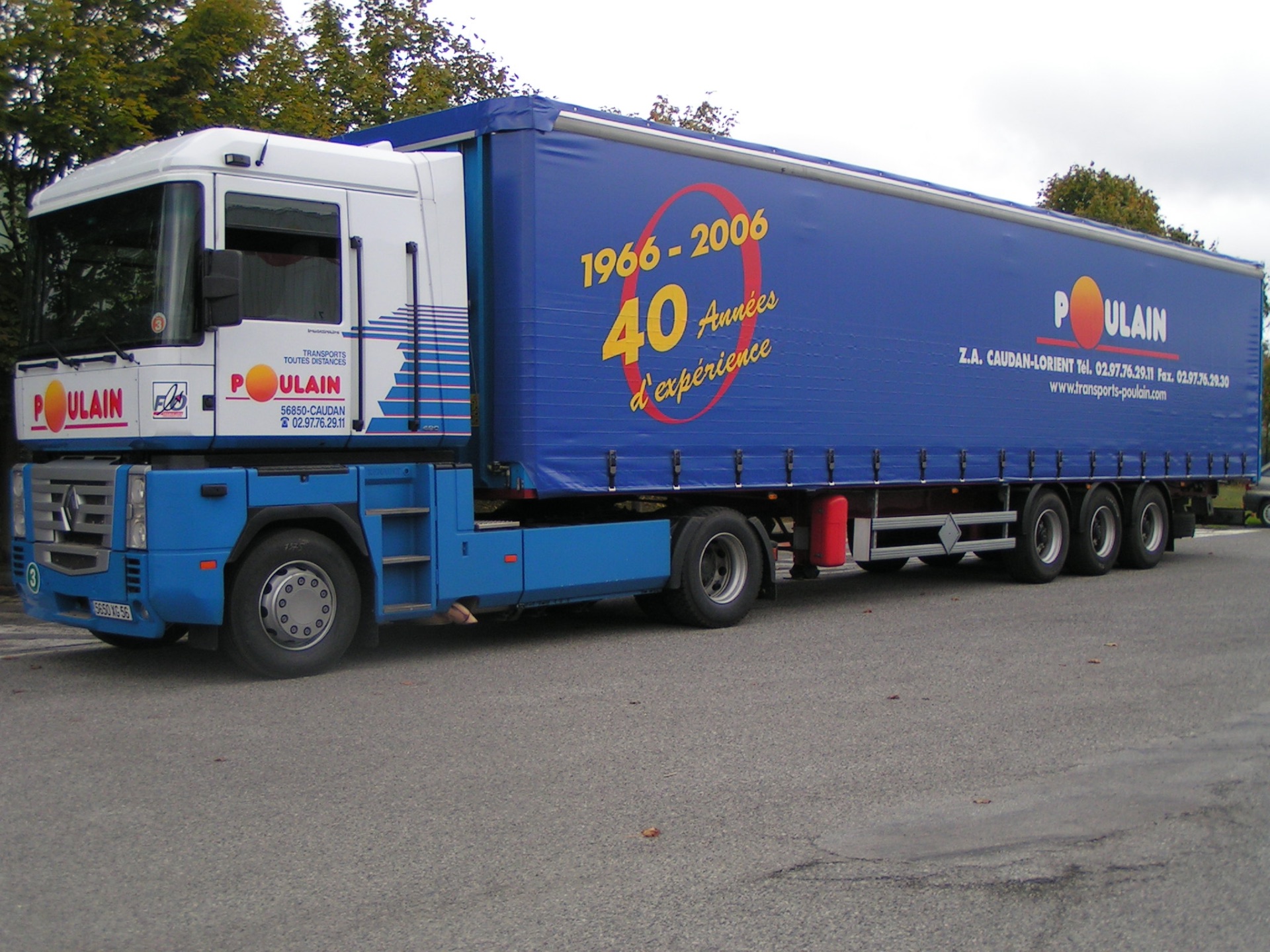 Renault Magnum Transports Poulain aux couleurs des 40 ans, 1966-2006 Renault Magnum Transports Poulain aux couleurs des 40 ans, 1966-2006